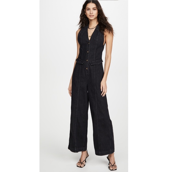 NANUSHKA Freya Denim Jumpsuit Size Medium M - Picture 4 of 6